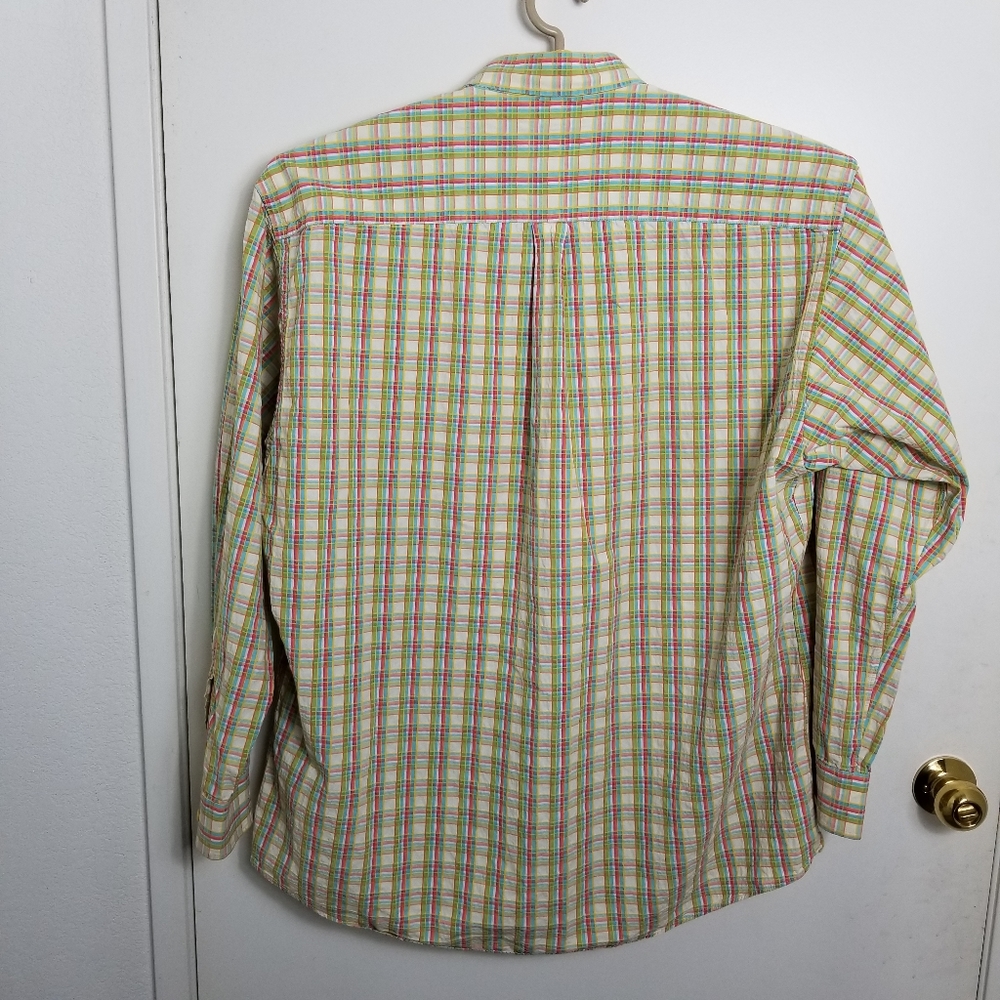 Gitman Brothers Vintage Mens Madras Plaid Shirt - Picture 4 of 8